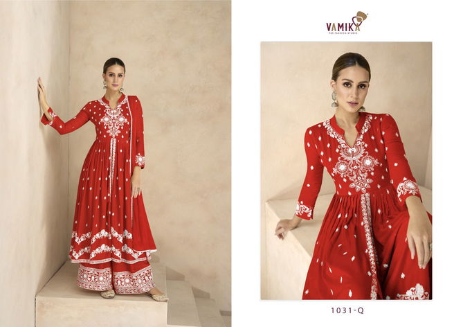 Lakhnavi Vol 6 Platinum By Vamika Designer Heavy Readymade Suits Wholesale Shop In Surat
